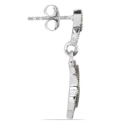 BUY 925 SILVER AUSTRIAN MARCASITE GEMSTONE EARRINGS